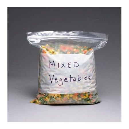 Lk Packaging Reclosable Bags W/ White Block, 1 Gal., 10-9/16"W x 11"L, 2.7 Mil, Clear, 250/Pack 1GALFR